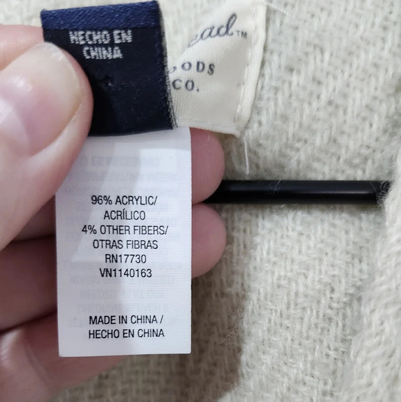 Beige Gold Womens Knit Poncho OSFM Wrap Fringe Boho Western‎ Festival Scandi - Picture 8 of 8